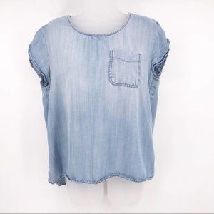 Velvet Heart Casual Chambray Blouse